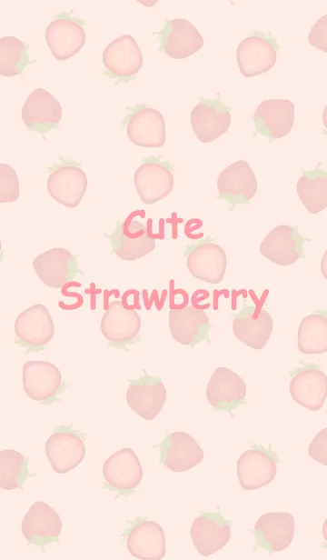 [LINE着せ替え] かわいいイチゴがいっぱいの画像1