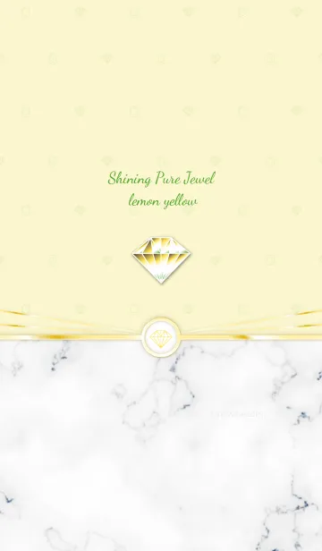 [LINE着せ替え] 1127Shining Pure Jewel lemon yellowの画像1