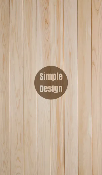 [LINE着せ替え] Wood Simple Design Brown ver.の画像1