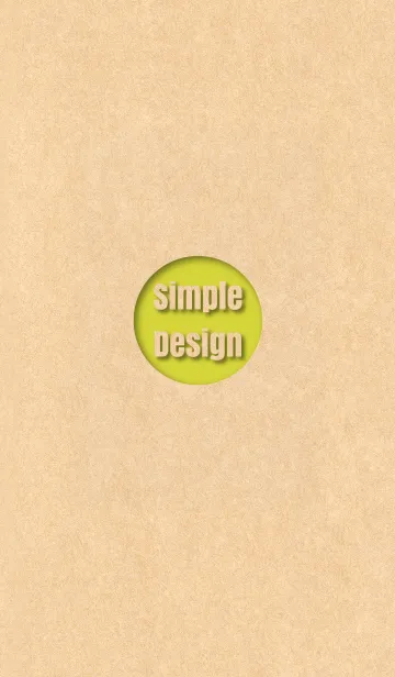 [LINE着せ替え] Craft Simple Design Yellow ver.の画像1