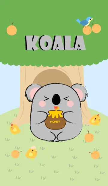 [LINE着せ替え] Koala With Tree Theme (jp)の画像1