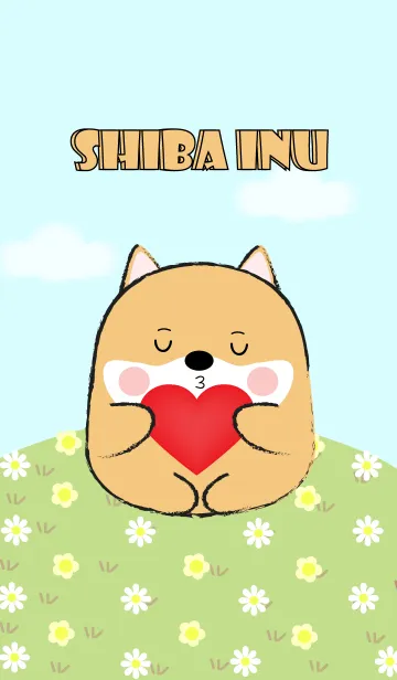 [LINE着せ替え] I Love Cute Fat Shiba Inu (jp)の画像1