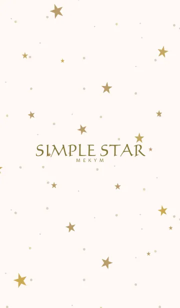 [LINE着せ替え] SIMPLE STAR 8 -NATURAL YELLOW-の画像1