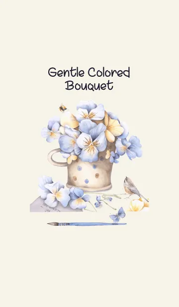[LINE着せ替え] gentle colored bouquet 4の画像1