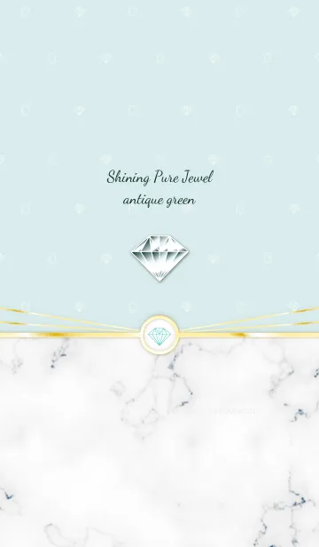 [LINE着せ替え] Shining Pure Jewel antique greenの画像1