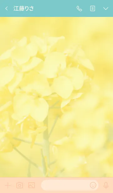 [LINE着せ替え] 黄色い花のきせかえの画像3