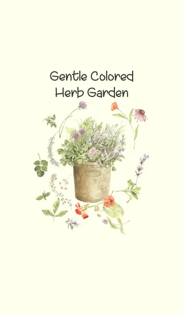 [LINE着せ替え] gentle colored herb gardenの画像1