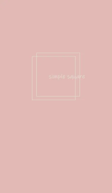 [LINE着せ替え] simple square =pink beige=**の画像1