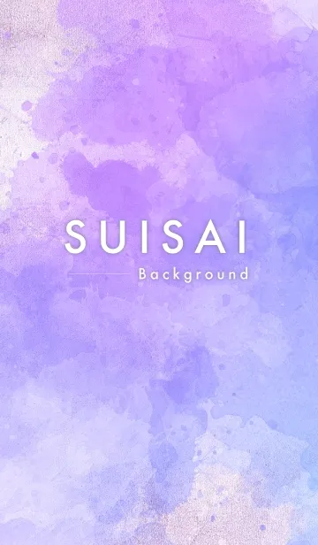 [LINE着せ替え] SUISAI[01] : Purple ＆ Blueの画像1