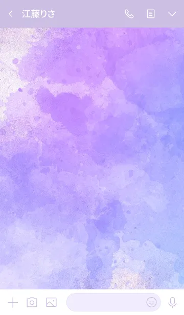 [LINE着せ替え] SUISAI[01] : Purple ＆ Blueの画像3