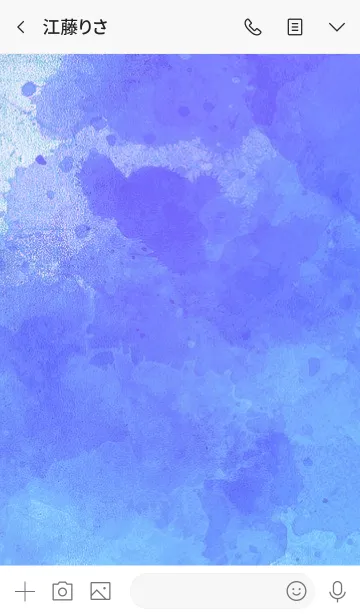 [LINE着せ替え] SUISAI[02] : Blueの画像3
