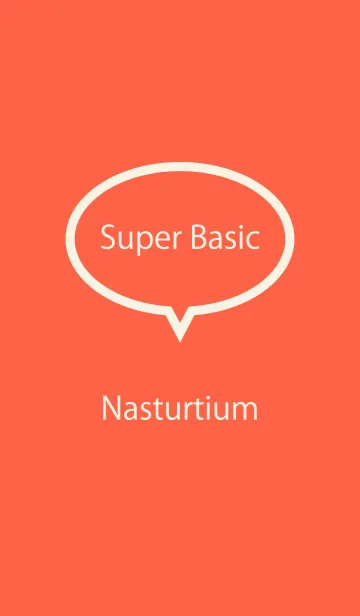 [LINE着せ替え] Super Basic Nasturtiumの画像1