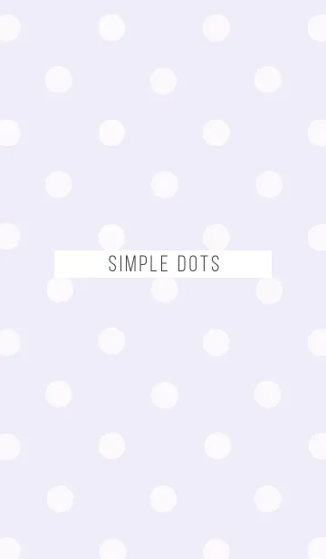 [LINE着せ替え] SIMPLE DOTS -purple＆white-の画像1