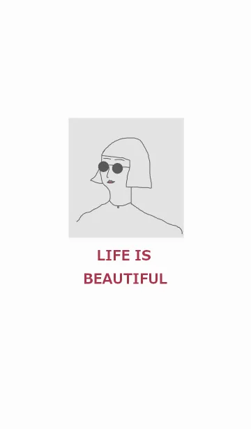 [LINE着せ替え] LIFE IS BEAUTIFULの画像1