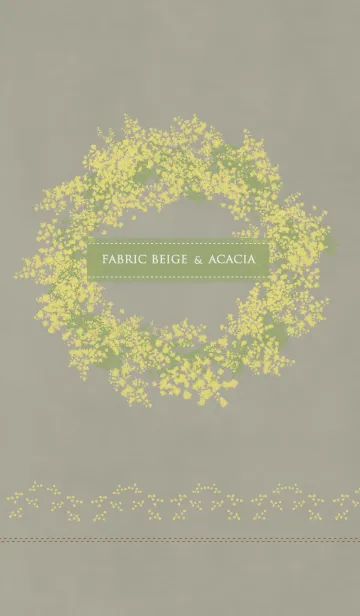 [LINE着せ替え] Fabric beige ＆ Acacia [3]の画像1