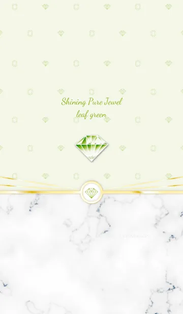 [LINE着せ替え] Shining Pure Jewel leaf greenの画像1