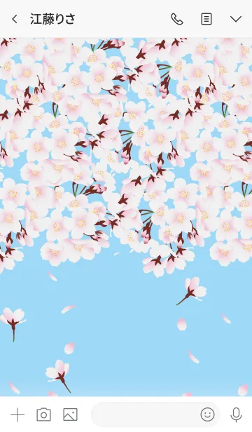 [LINE着せ替え] sakura（花見）の画像3