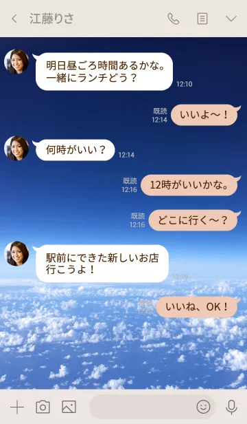 [LINE着せ替え] Air travel 4.の画像4