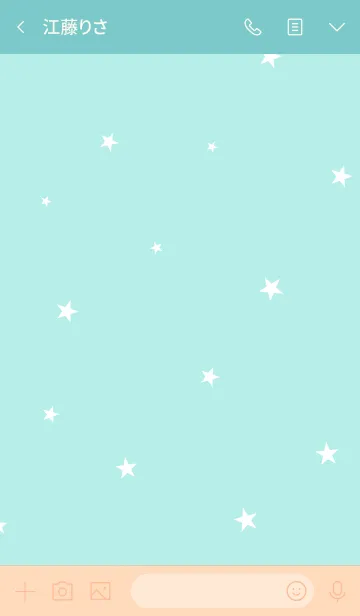 [LINE着せ替え] シャーベットカラーと星。の画像3
