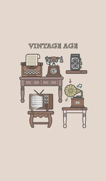 [LINE着せ替え] Vintage Age Jの画像1