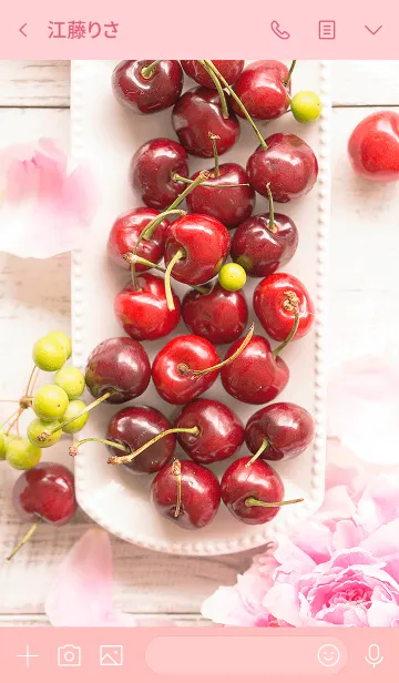 [LINE着せ替え] Cherry ～さくらんぼきせかえ～の画像3