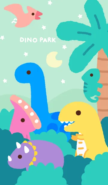 [LINE着せ替え] Dino Park: Jurassic Twilightの画像1