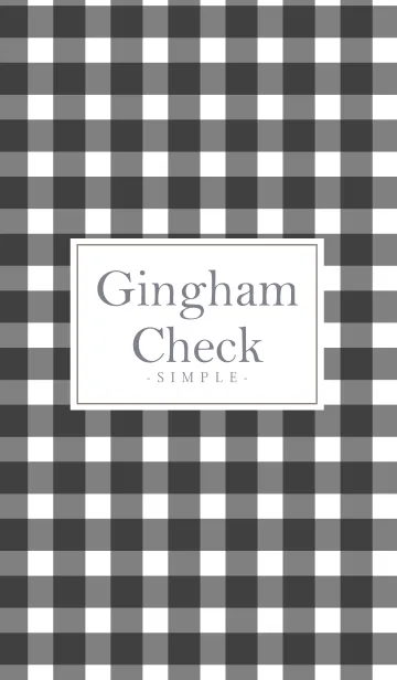 Gingham Check Black 9 -MEKYM-の着せ替えメイン画像