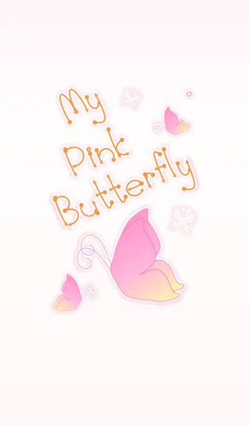 [LINE着せ替え] My Pink Butterfly！ (Pink V.3)の画像1