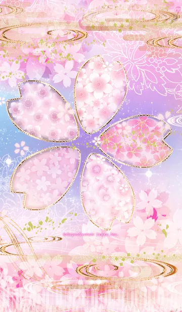 [LINE着せ替え] 桜花模様着せかえ♪の画像1