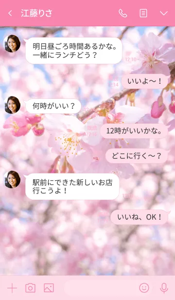 [LINE着せ替え] 河津桜の画像4