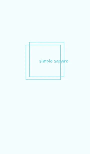 [LINE着せ替え] simple square =light blue=**の画像1