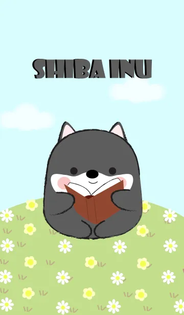 [LINE着せ替え] I Love Cute Fat Black Shiba Inu (jp)の画像1