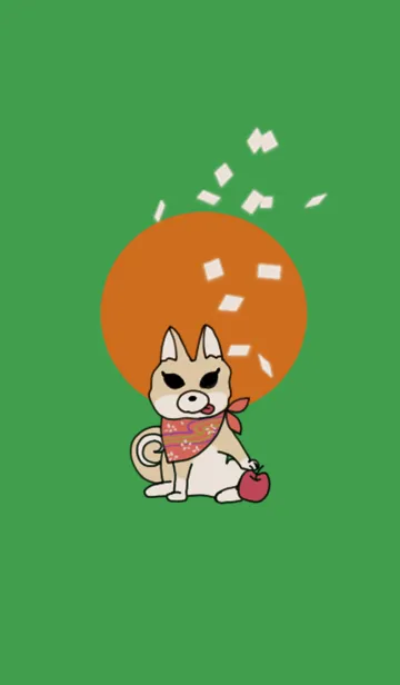 [LINE着せ替え] 和風な柴犬きせかえの画像1