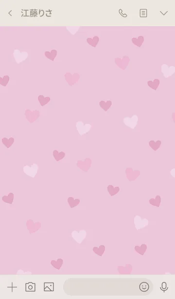 [LINE着せ替え] 使いやすいハートパターン♪♪♪の画像3