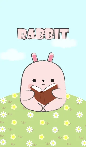 [LINE着せ替え] I Love Cute Fat Pink Rabbit (jp)の画像1