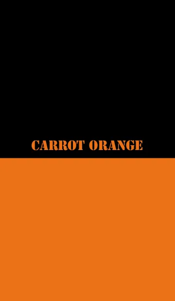 [LINE着せ替え] Carrot Orange ＆ Black Theme V.2 (jp)の画像1
