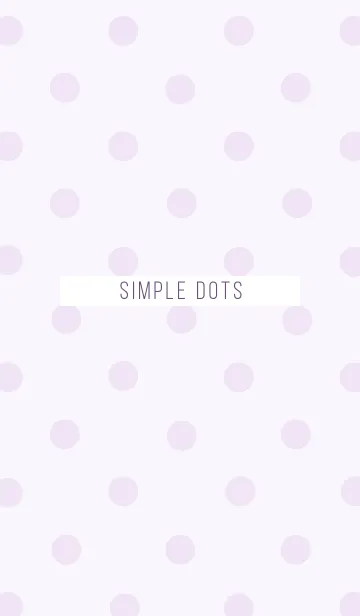 [LINE着せ替え] SIMPLE DOTS -pale purple-の画像1