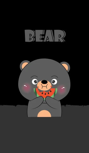 [LINE着せ替え] I'm Cute Cute Black Bear Theme (jp)の画像1