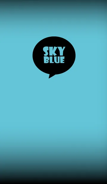 [LINE着せ替え] Sky Blue and Black Ver.4 (jp)の画像1