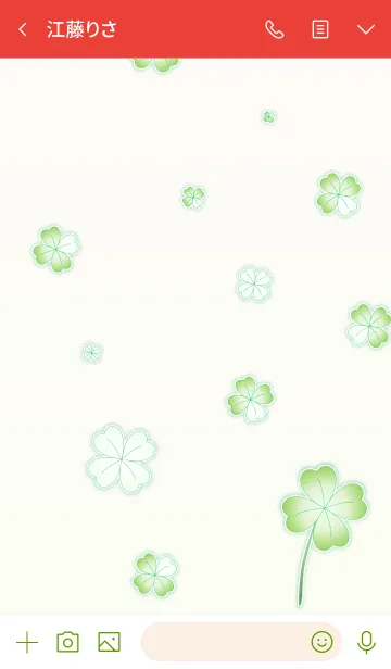 [LINE着せ替え] My Lucky Clover 2！ (Red V.4)の画像3