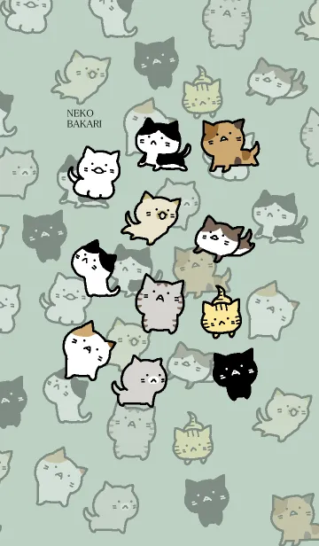 [LINE着せ替え] ねこばかり GRの画像1