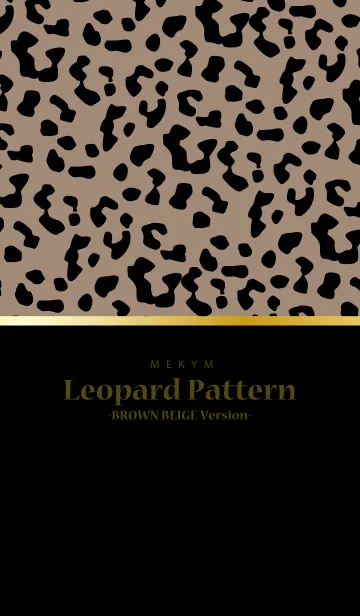 [LINE着せ替え] Leopard Pattern 11 -BROWN BEIGE Version-の画像1