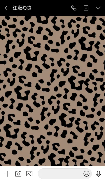 [LINE着せ替え] Leopard Pattern 11 -BROWN BEIGE Version-の画像3
