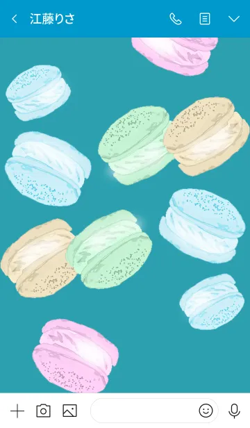 [LINE着せ替え] Macaroons Partyの画像3