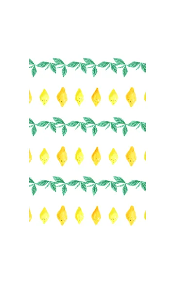 [LINE着せ替え] さわやかな水彩レモンの着せかえの画像1