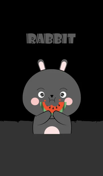 I'm Cute Cute Black Rabbit Theme (jp)の着せ替えメイン画像