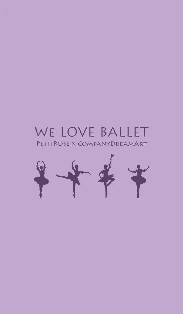 [LINE着せ替え] We Love Ballet-purple（すみれ）の画像1