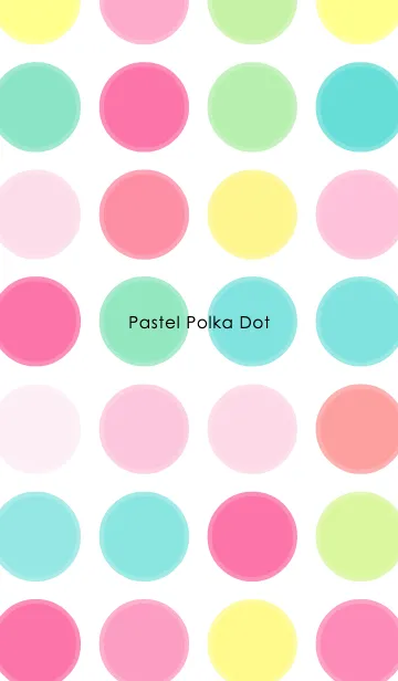 [LINE着せ替え] Pastel Polka Dot ...の画像1