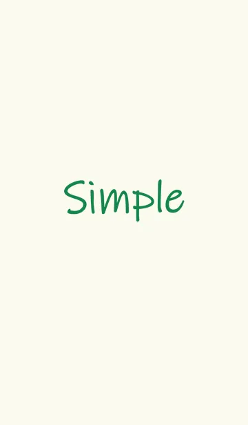 [LINE着せ替え] シンプルな手書きスタイル-ダークグリーンの画像1