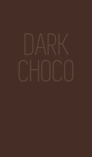 [LINE着せ替え] ダークチョコ - DARK CHOCOの画像1